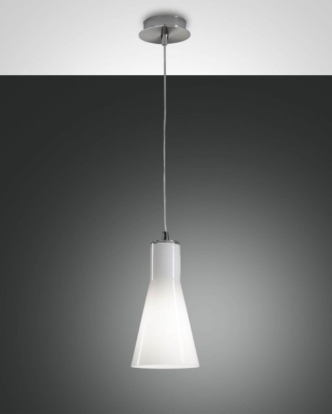 Fabas Luce Pendelleuchte Diana E27 Ø140mm verchromt