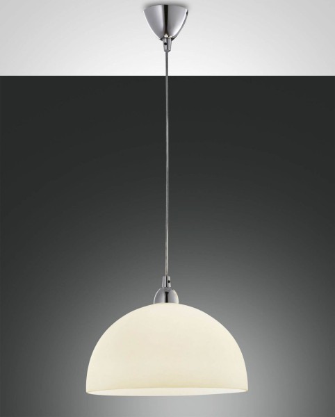 Fabas Luce Pendelleuchte Nice E27 Ø360mm Bernstein, made in Italy