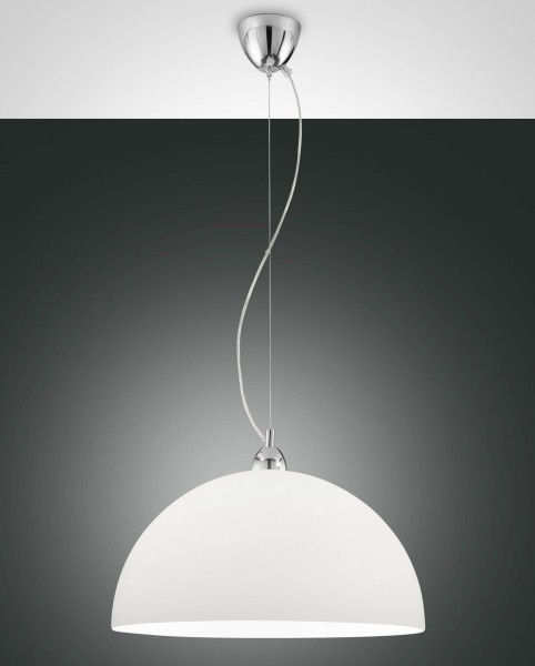 Fabas Luce Pendelleuchte Nice E27 Ø460mm Weiß, made in Italy