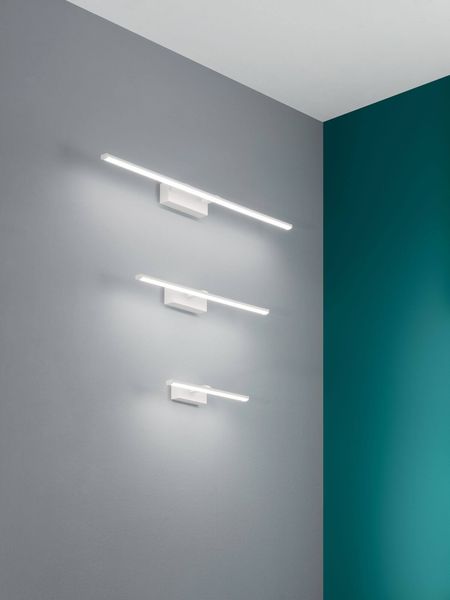 Fabas Luce LED Bad-Wand/Spiegelleuchte Nala 45x90mm 6W Warmweiß IP44 Weiß