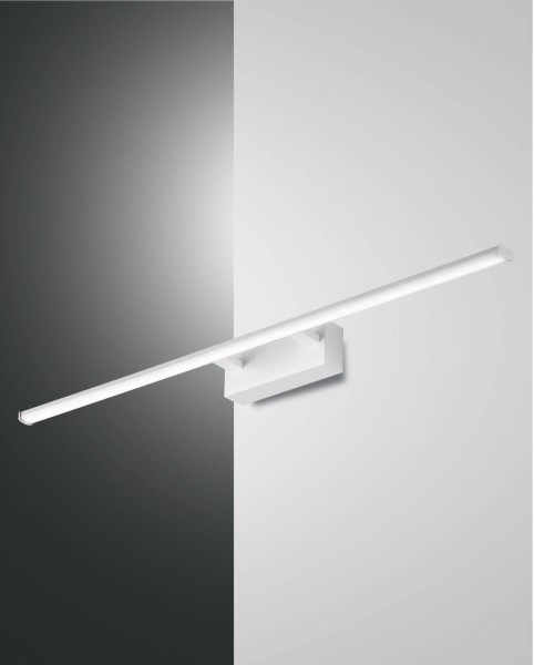 Fabas Luce LED Bad-Wand/Spiegelleuchte Nala 60x110mm 15W Warmweiß IP44 Weiß