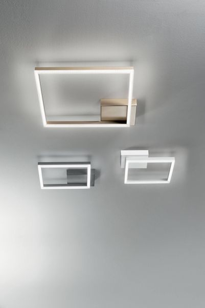 Fabas Luce LED Deckenleuchte Bard 65x420mm 39W Warmweiß Gold dimmbar