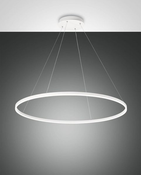 Fabas Luce LED Pendelleuchte Giotto Ø1000mm 60W Neutralweiß Weiß dimmbar