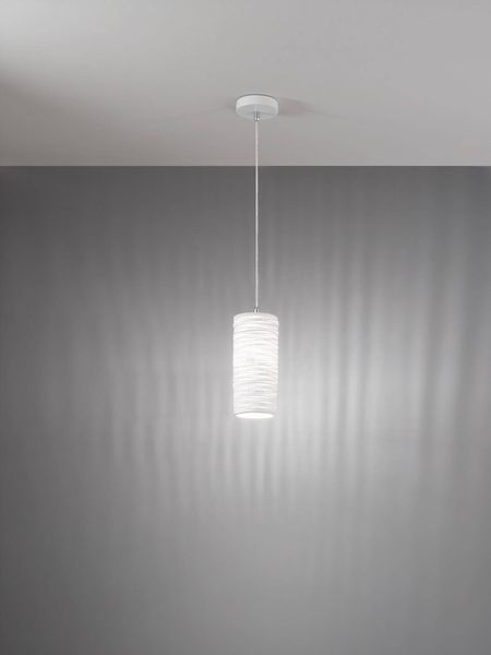 Fabas Luce Pendelleuchte Marbella E27 Ø100mm Weiß