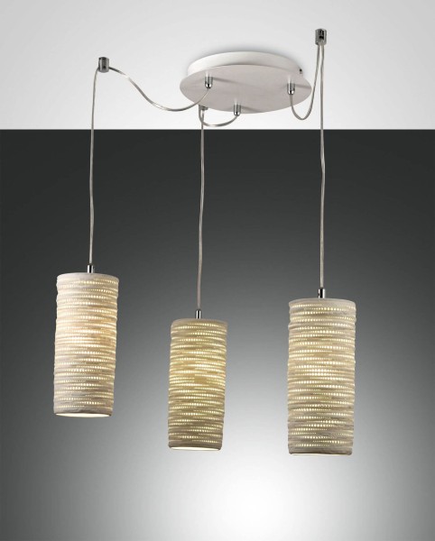 Fabas Luce Pendelleuchte Marbella E27 3500x3500mm Weiß