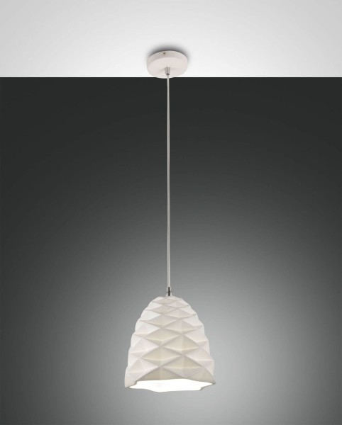 Fabas Luce Pendelleuchte Duchessa E27 Ø200mm Weiß