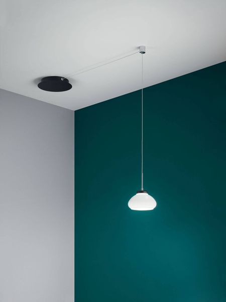 Fabas Luce LED Pendelleuchte Arabella Ø140mm 8W Warmweiß Weiß dimmbar