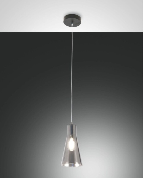 Fabas Luce Pendelleuchte Dafne E27 Ø140mm Schwarz