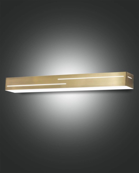 Fabas Luce LED Wandleuchte Banny 50x70mm 24W Warmweiß Messing