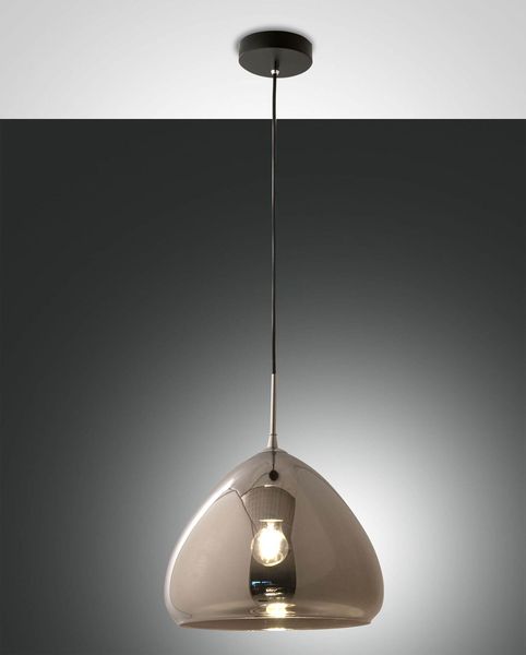 Fabas Luce Pendelleuchte Glow E27 Ø350mm verchromt