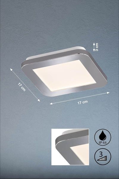 Fischer & Honsel Gotland LED Deckenleuchte 8,2W warmweiss dimmbar Acrylglas IP44 21231