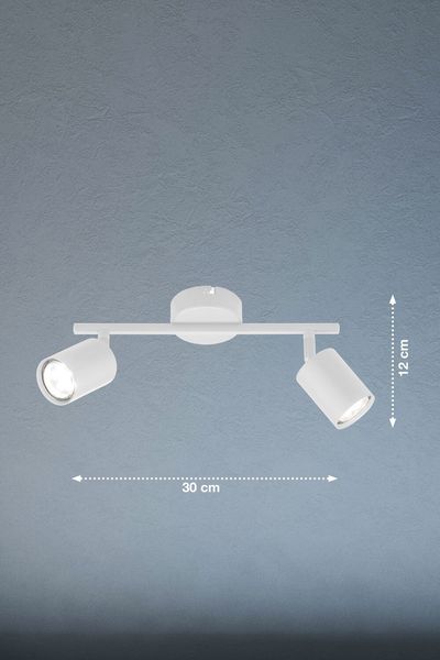 Fischer & Honsel Vano LED Deckenleuchte 2-fach GU10 warmweiss sandweiß 21356