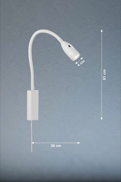 Fischer & Honsel Sten LED Wandspot flex 4,6W warmweiss dimmbar weiß 30169