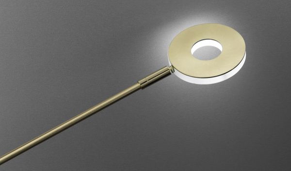 Fischer & Honsel Dent LED Stehleuchte 2-fach 11,6W Tunable white steuerbar dimmbar messing 40110