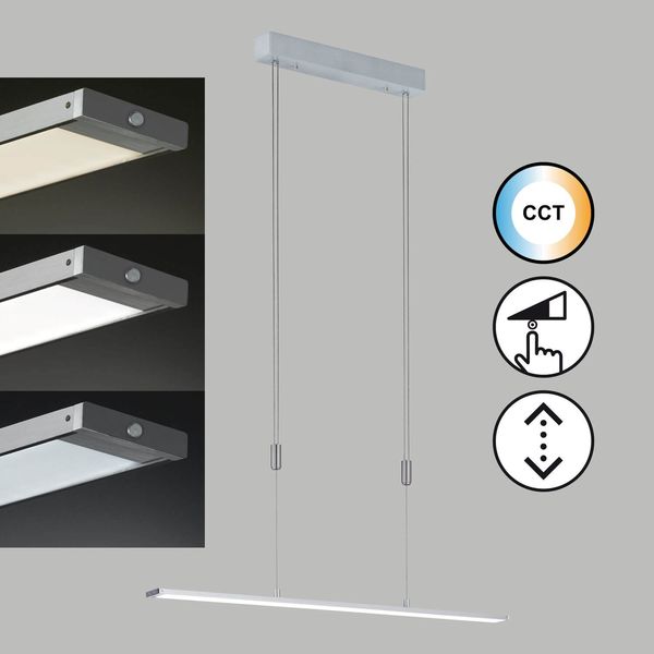 Fischer & Honsel Metz TW LED Pendelleuchte 23,6W Tunable white steuerbar dimmbar aluminium 60995