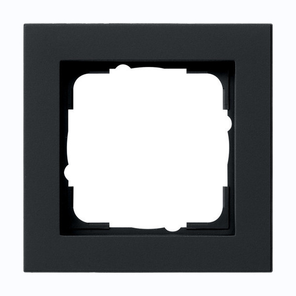 Gira 021109 Abdeckrahmen 1-fach Gira E2 Schwarz m