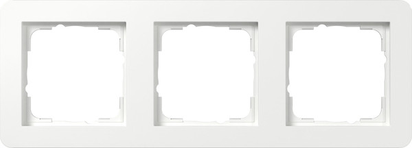 Gira 0213150 Abdeckrahmen 3-fach Gira E1 Reinweiß