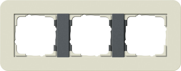 Gira 0213427 Abdeckrahmen 3-fach Gira E3 Sand/Anthrazit
