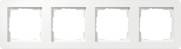 Gira 0214150 Abdeckrahmen 4-fach Gira E1 Reinweiß