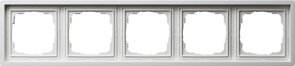 Gira 0215112 Abdeckrahmen 5-fach Flächenschalter Reinweiß