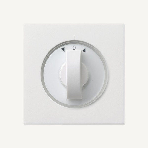 Gira 0666112 Abdeckung Knebel Zeitschalter + Jalousie Flächenschalter Reinweiß