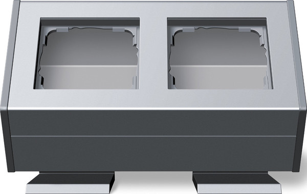 Gira 119226 Profil 2-fach Befestigungswinkel Profil 55 Aluminium