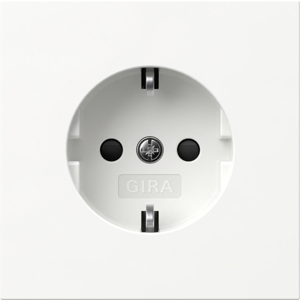 Gira 445370 SCHUKO-Steckdose SP Flächenschalter Reinweiß