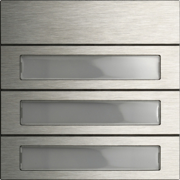 Gira 5533914 Ruftastenmodul 3-fach System 106 Edelstahl V4A