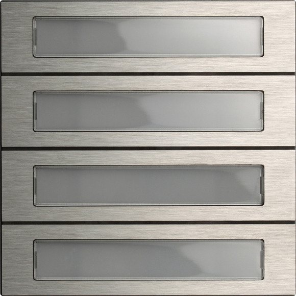 Gira 5534914 Ruftastenmodul 4-fach System 106 Edelstahl V4A