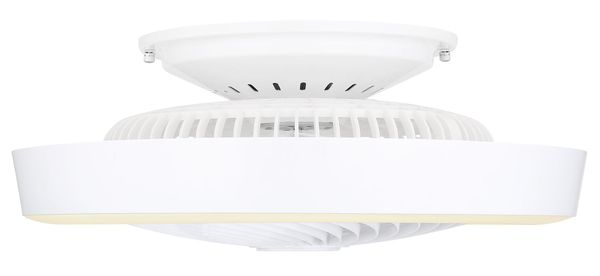 Globo Domey LED Deckenventilator 40W CCT Weiß, Aluminium Fernbedienung Nachtlicht 20,6cm 03633