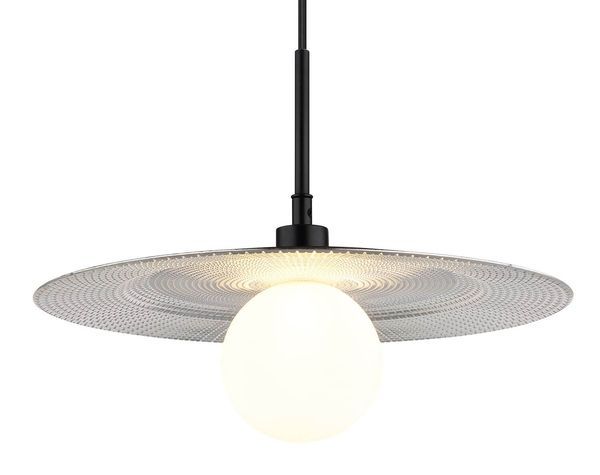 Globo Riga G9 LED Hängeleuchte Schwarz Matt, Metall Ø33cm 15637