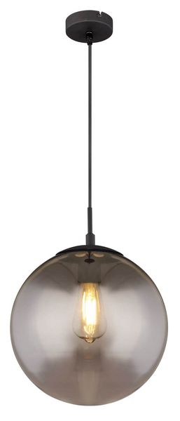 Globo Blama E27 Hängeleuchte Schwarz Matt, Metall Ø30cm 15830H1