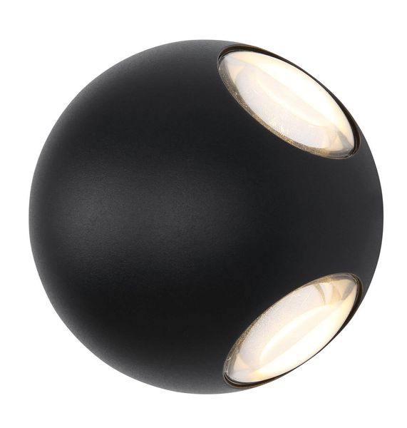 Globo Slice LED Außenleuchte 4,5W Warmweiß IP54 Schwarz Matt, Aluminium 34312