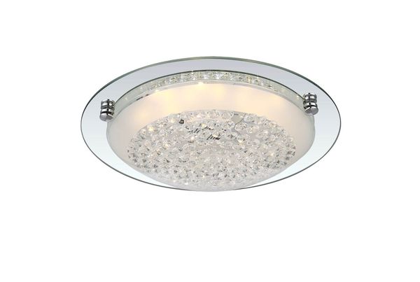 Globo Froo LED Deckenleuchte 12W Warmweiß Verchromt, Metall 9cm 48249