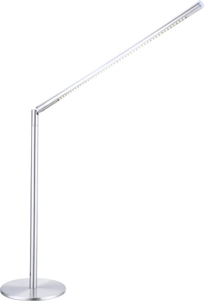 Globo Itanos LED Tischleuchte 5W Neutralweiß Nickel Matt, Metall 80cm 58153