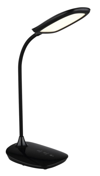 Globo Botal LED Tischleuchte 9W CCT Schwarz Glänzend, Kunststoff Nachtlicht 40cm 58455B