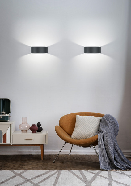 Helestra FOSCA LED Wandleuchte 9W 90Ra Warmweiss Mattweiß 18/1328.07