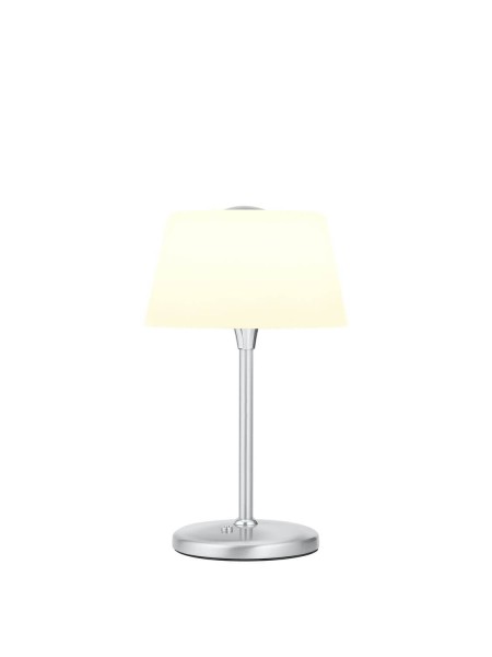 Hell Elegance LED Tischleuchte Warmweiss Dimmbar 33cm Nickel 50443/1-92