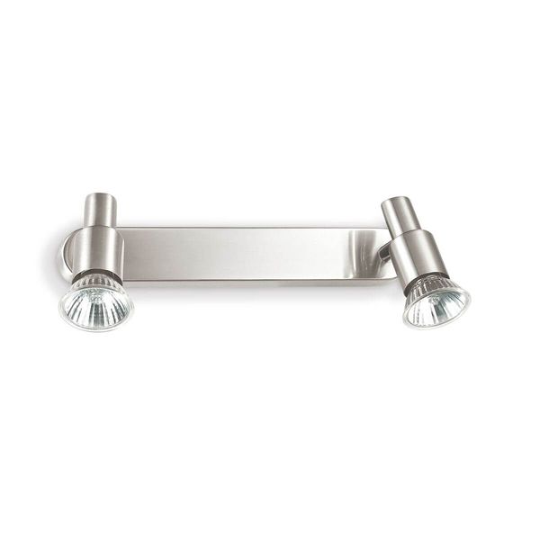 Ideal Lux SLEM GU10 Wandleuchte 2x dimmbar Nickel warmweiss 018836