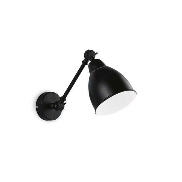 Ideal Lux NEWTON Wandleuchte E27 ⌀140mm dimmbar Schwarz 027852