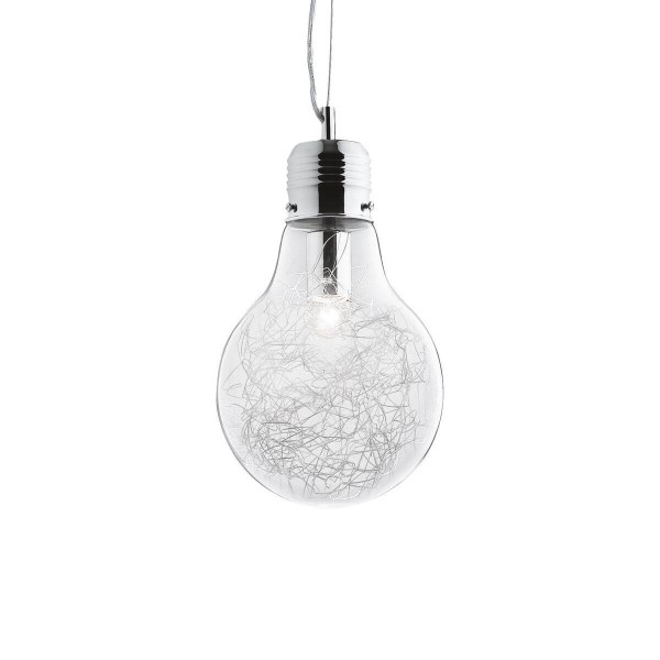 Ideal Lux LUCE MAX Pendelleuchte E27 ⌀220mm dimmbar Klar 033679