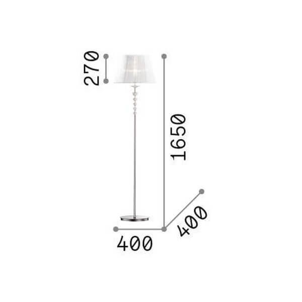 Ideal Lux PEGASO Stehleuchte E27 ⌀400mm Weiss 059228