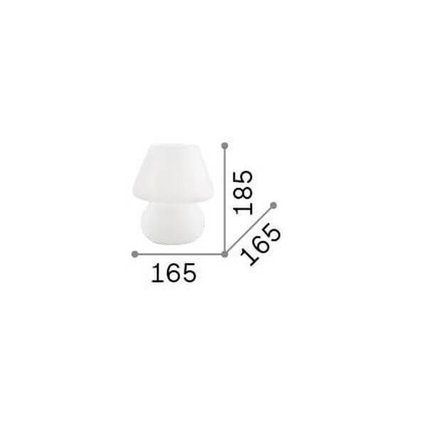 Ideal Lux PRATO Tischleuchte E14 ⌀165mm Weiss 074726