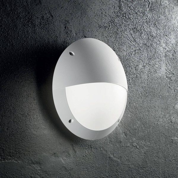 Ideal Lux POLAR Wandleuchte E27 ⌀300mm dimmbar Weiss IP66 096681