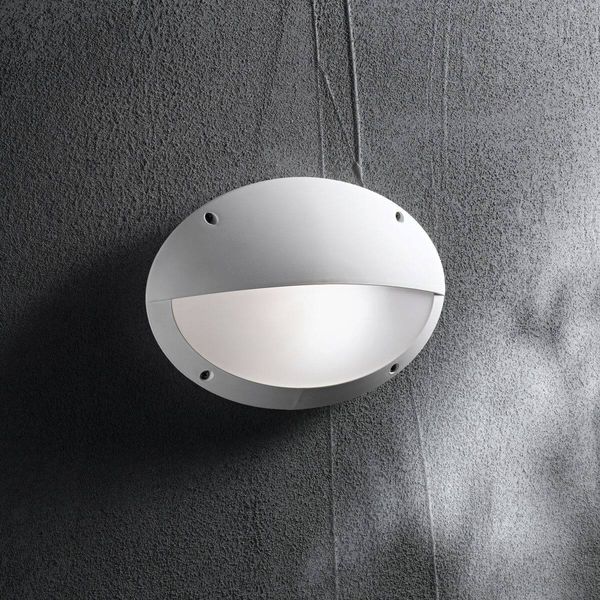 Ideal Lux MEDEA Wandleuchte E27 dimmbar Weiss IP66 096735