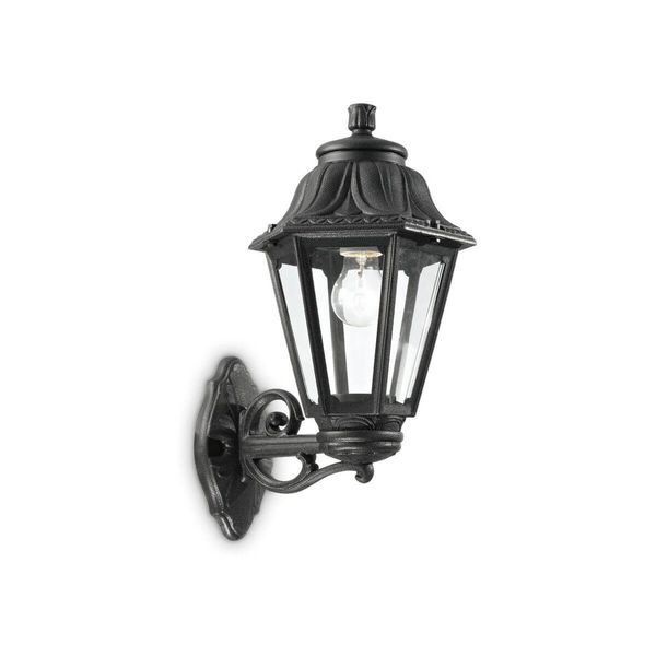 Ideal Lux DAFNE Wandleuchte E27 ⌀220mm dimmbar Schwarz IP55 101491