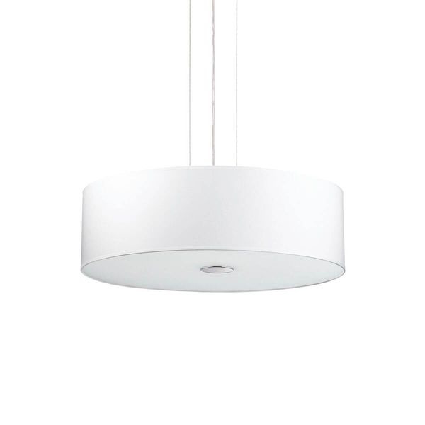 Ideal Lux WOODY Pendelleuchte E27 5-fach ⌀600mm dimmbar Weiss 103242