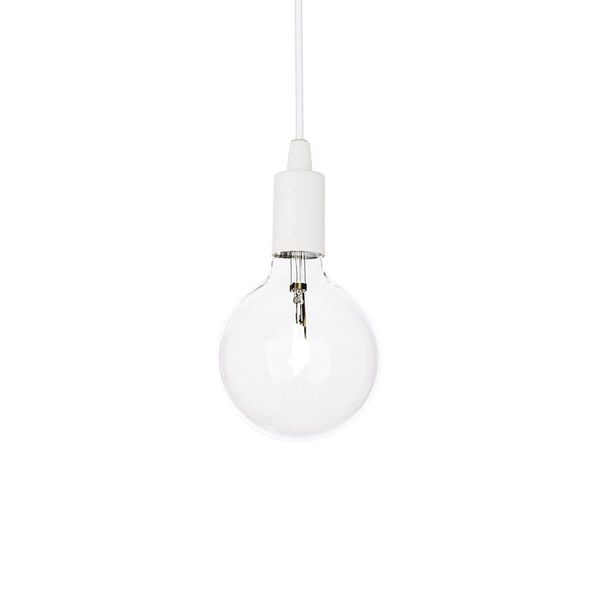 Ideal Lux EDISON E27 Pendelleuchte 8W ⌀125mm dimmbar Weiss warmweiss 113302