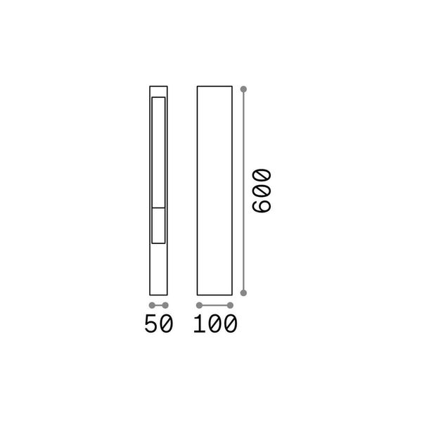 Ideal Lux MERCURIO Stehleuchte G9 dimmbar Anthrazit IP44 114347