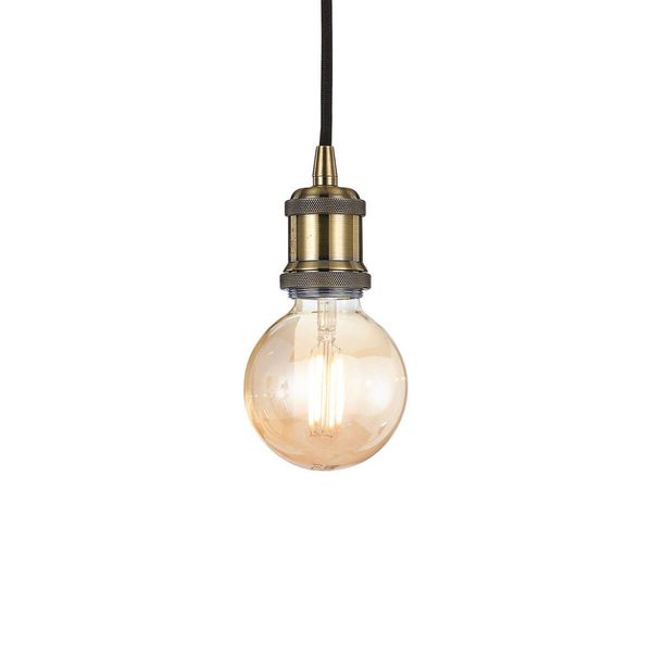 Ideal Lux FRIDA Pendelleuchte E27 ⌀90mm dimmbar Brüniert 122083